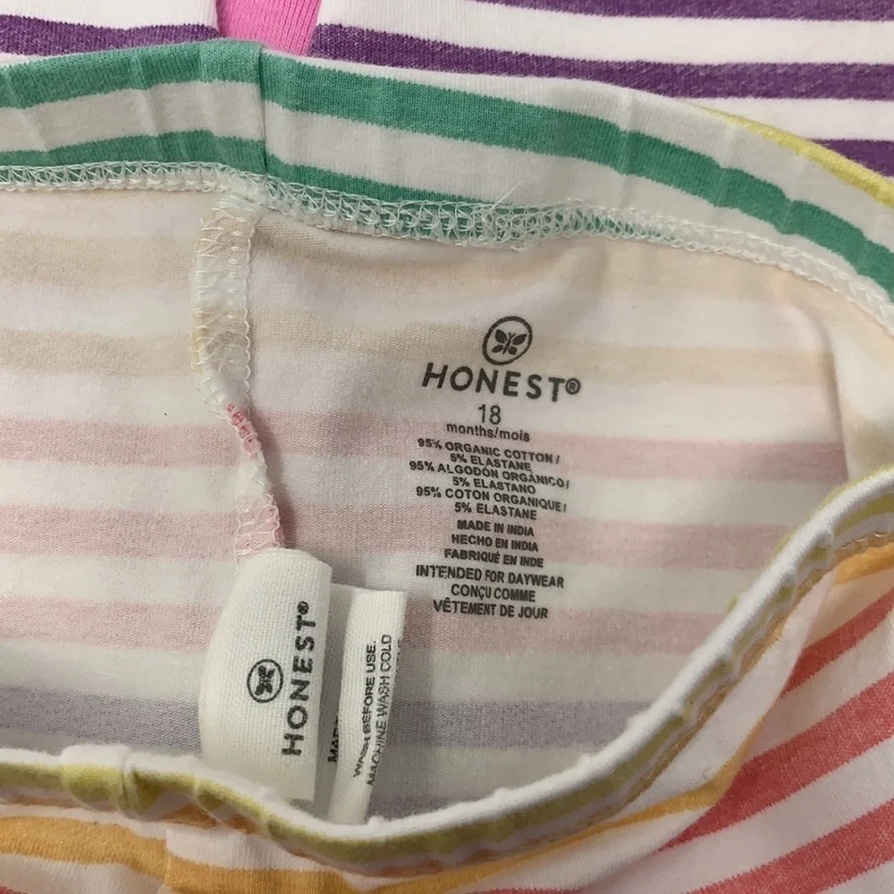 Organic Rainbow Baby Outfit Set18 Months | Honest Baby Lamaze Bodysuits Leggings